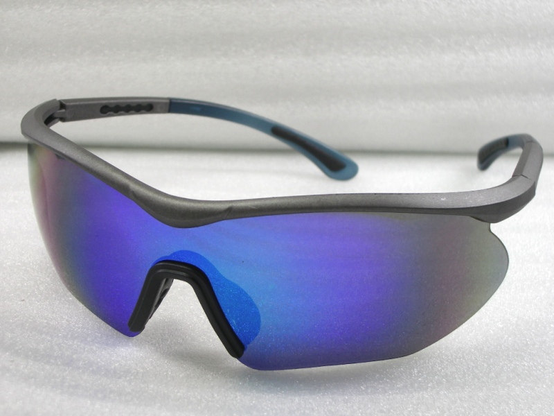 SPH-0003 matt grey-clr blue-blk tips+blue Revo-adjust temples