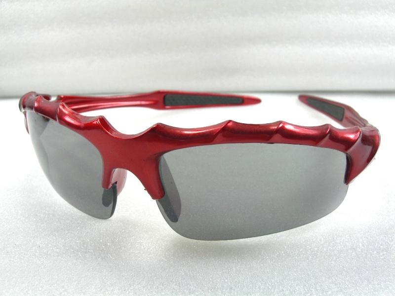 SPH-0065 alu. red + smoke mir lens