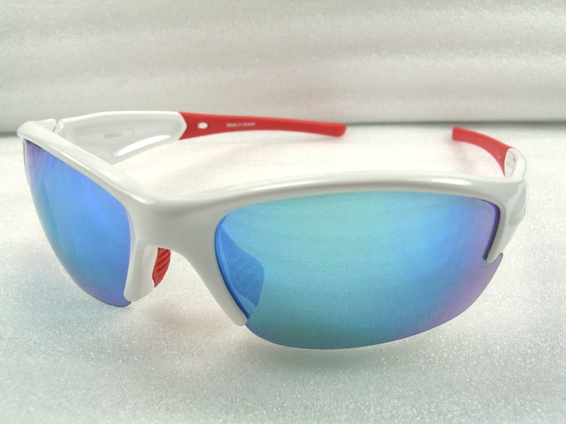 SPH-0067 shiny white+blue revo lens